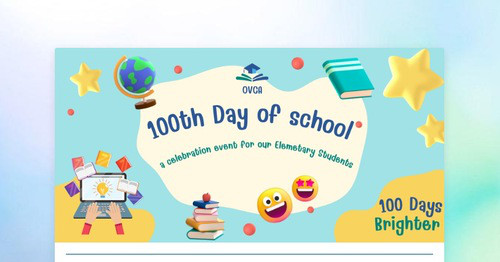 OVCA 100th day of school