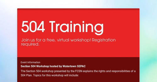 504 Training