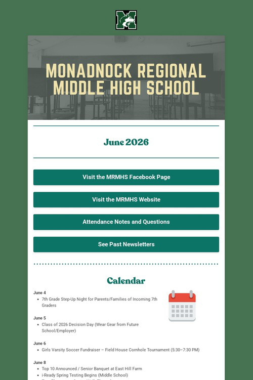 June 2026 MRMHS Newsletter
