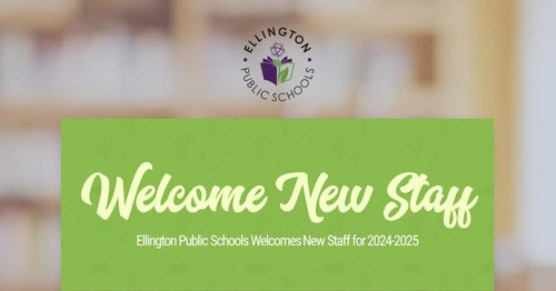 Welcome New Staff