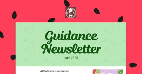 Guidance Newsletter