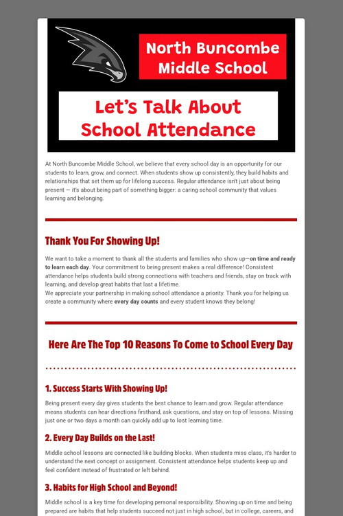 Let's Talk About Attendance