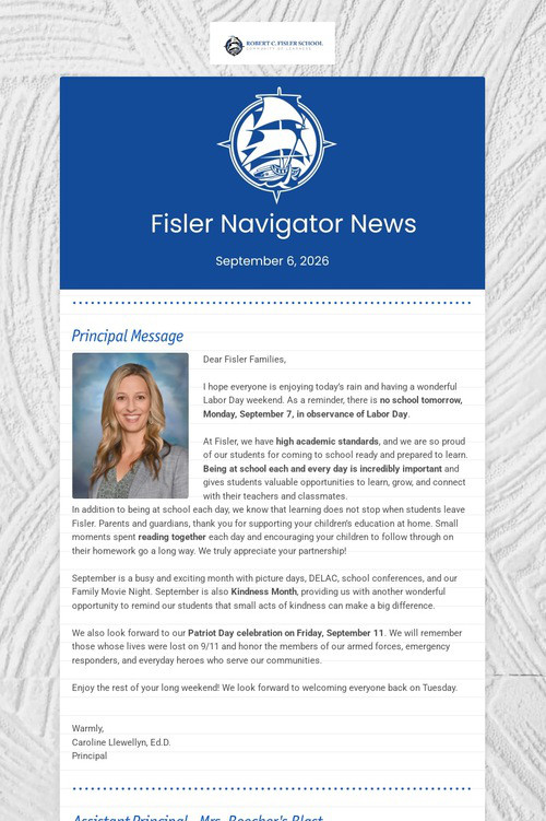 Fisler Navigator News