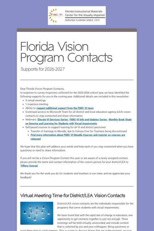 Florida Vision Program Contacts