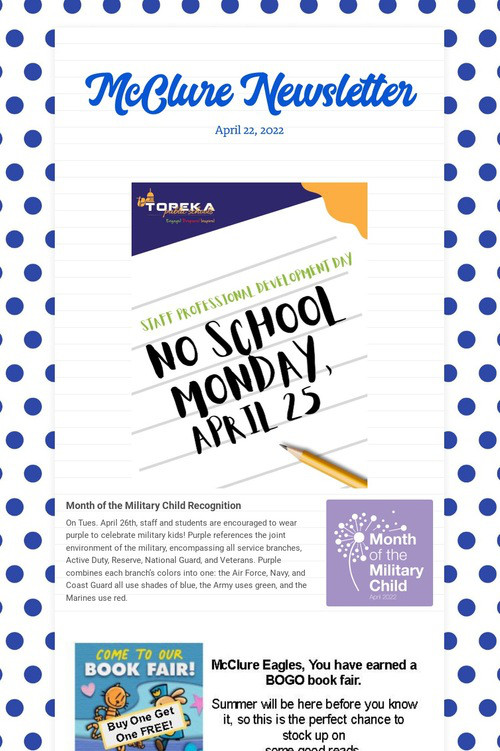 McClure Newsletter