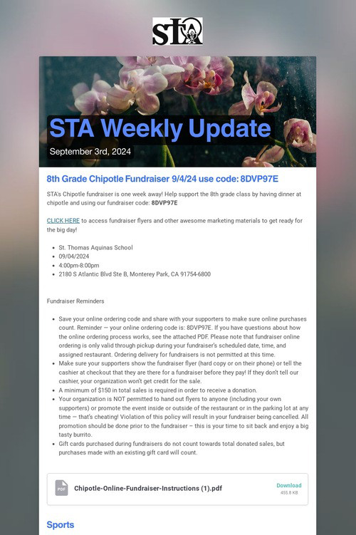 STA Weekly Update