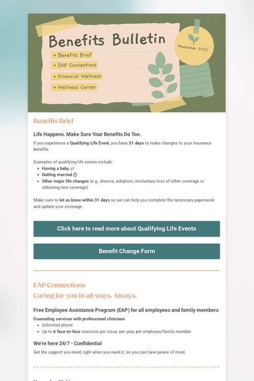 Benefits Bulletin
