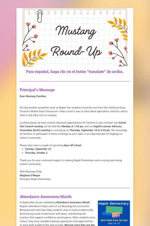 Mustang Round-Up 9/15/25