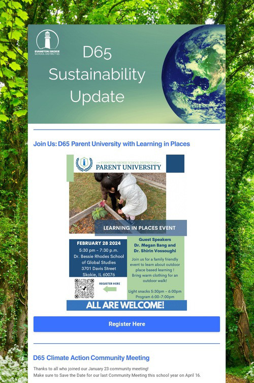 D65 Sustainability Update