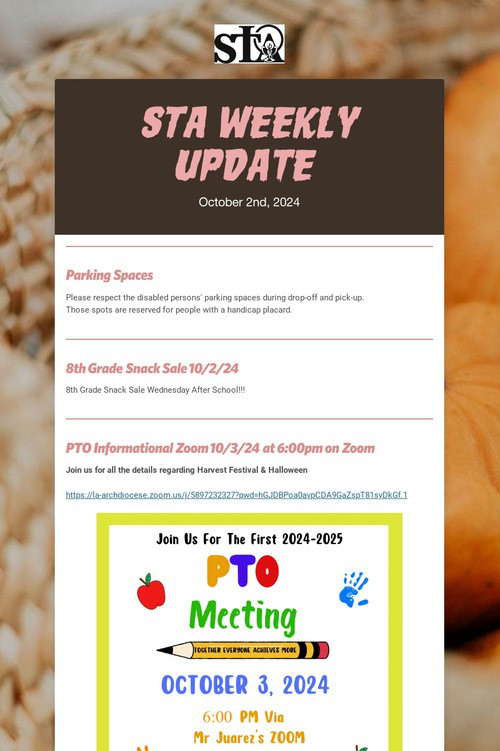 STA Weekly Update