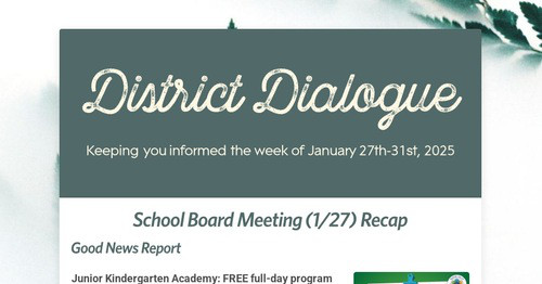 District Dialogue