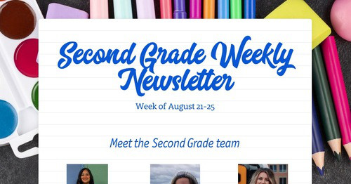 Second Grade Weekly Newsletter