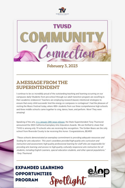 TVUSD COMMUNITY CONNECTION