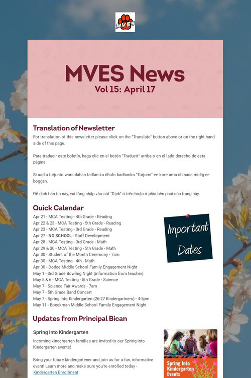 MVES News