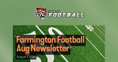 Farmington Football Aug Newsletter