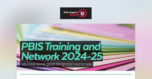 PBIS Training and Network 2023-24