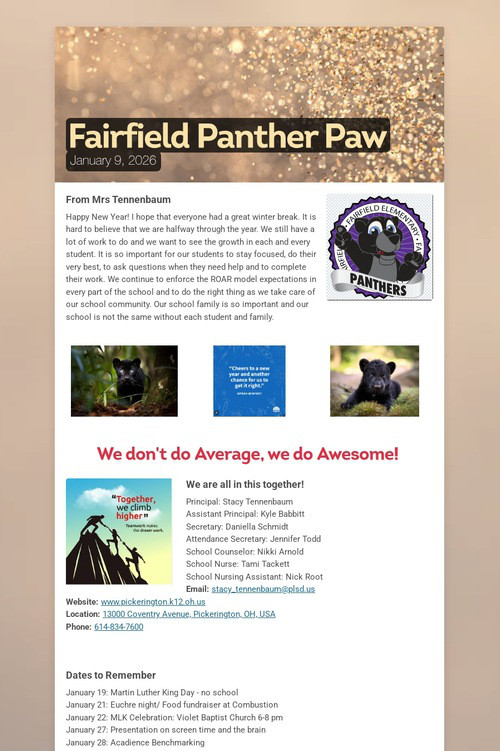 Fairfield Panther Paw
