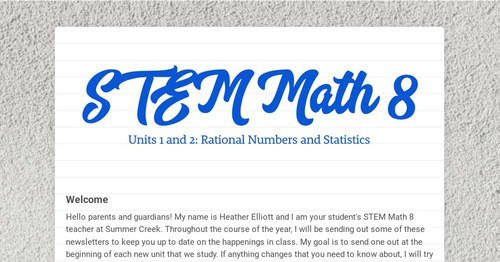 Smore Math Design newsletters to spread the word online | Smore