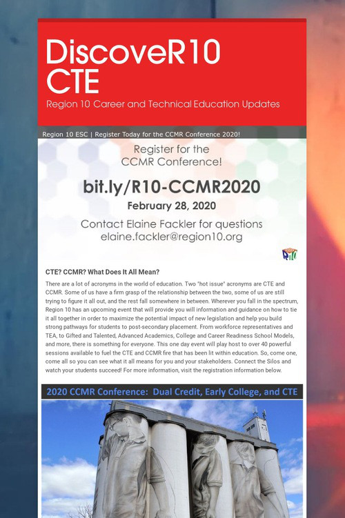 DiscoveR10 CTE