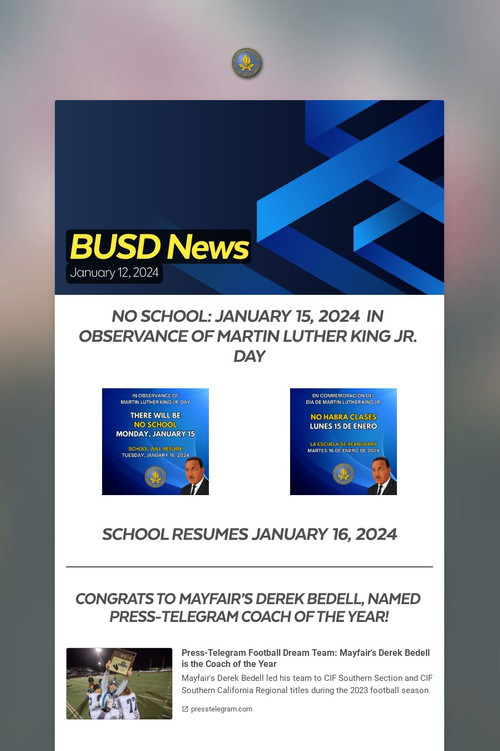BUSD News