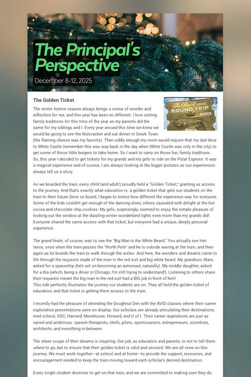 The Principal's Perspective