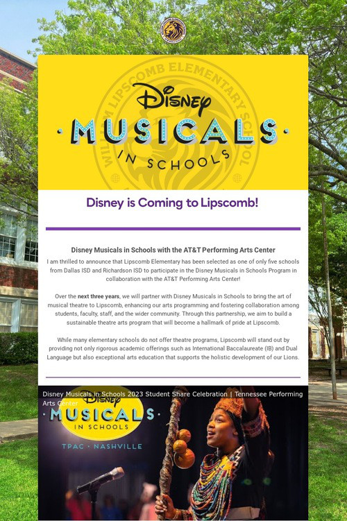 Disney Is Coming to Lipscomb!