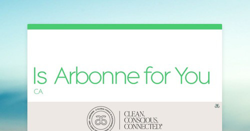 Is Arbonne for You