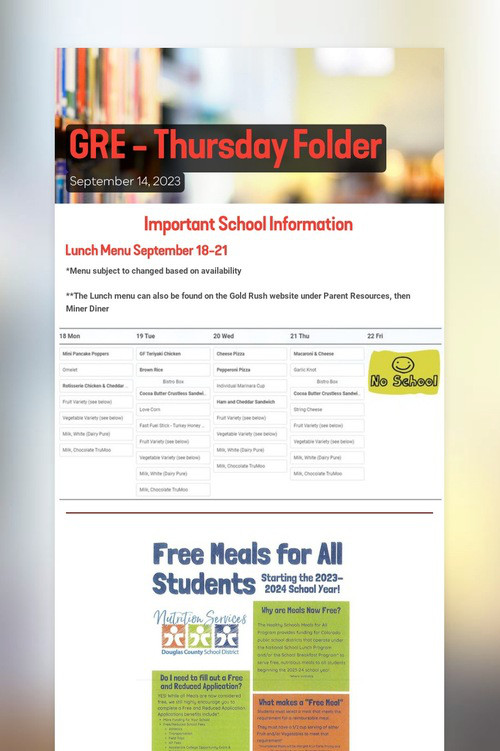 GRE - Thursday Folder