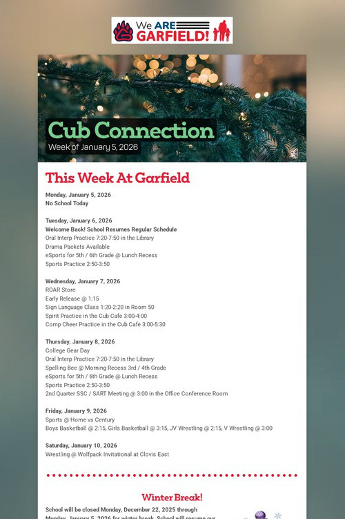 Cub Connection