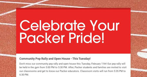 Celebrate Your Packer Pride! | Smore Newsletters