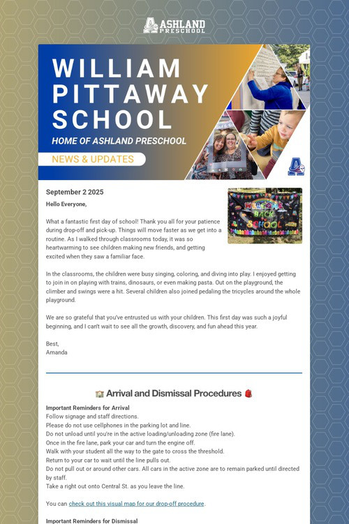 Ashland Preschool Weekly Update