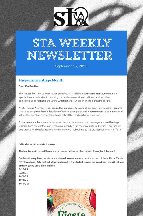 STA Weekly Newsletter