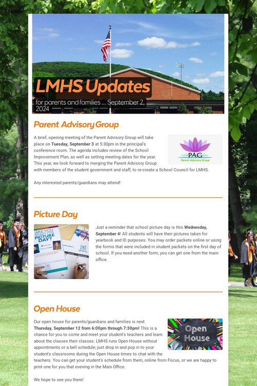 LMHS Updates
