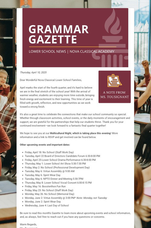 GRAMMAR GAZETTE