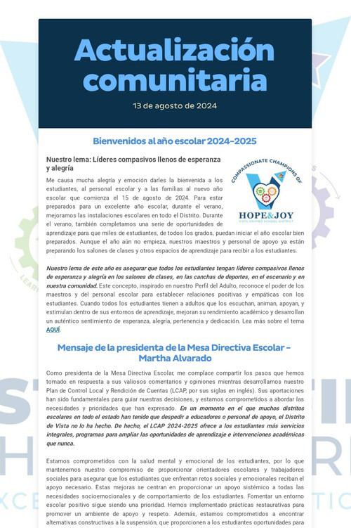 Actualización comunitaria