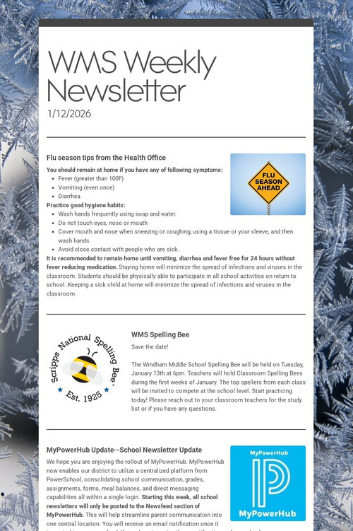 WMS Weekly Newsletter