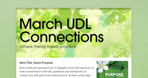 March UDL Connections