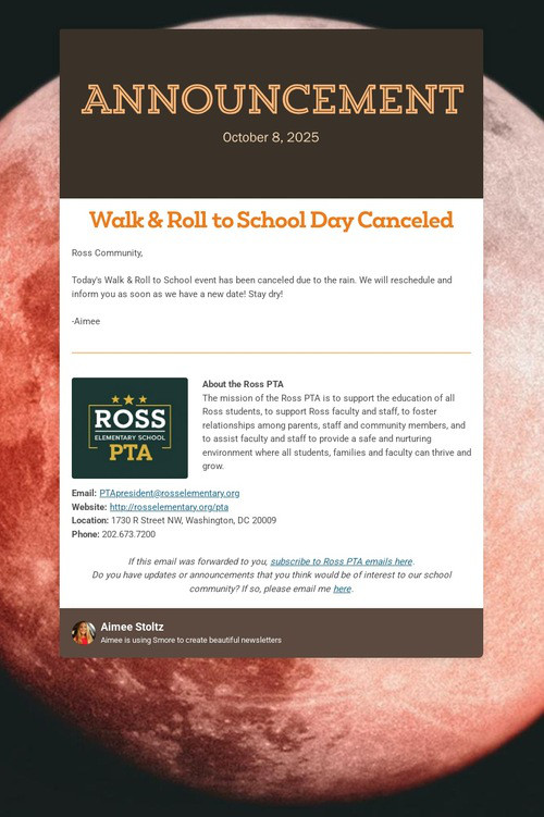 Announcement