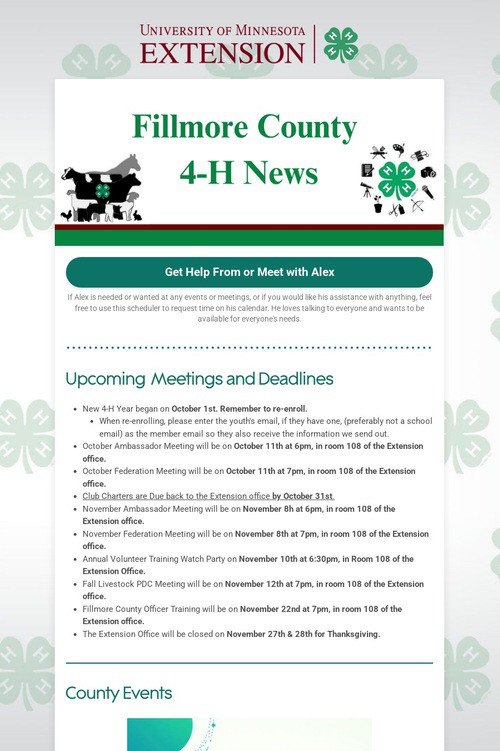 Fillmore County 4-H News