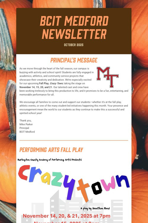BCIT MEDFORD NEWSLETTER