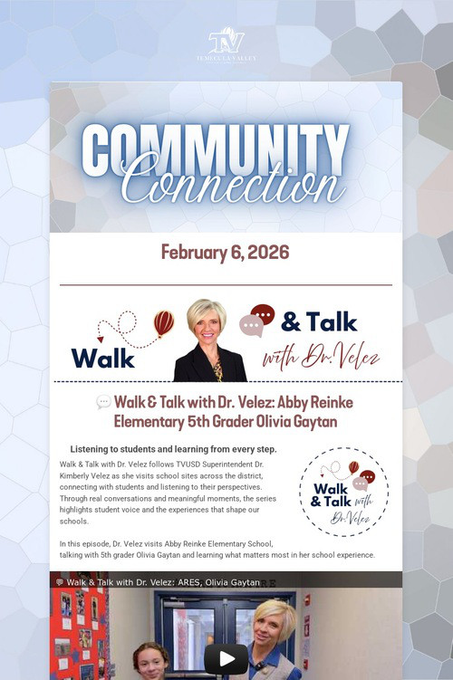 TVUSD COMMUNITY CONNECTION