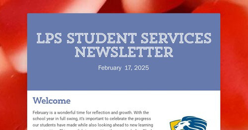 LPS Student Services Newsletter