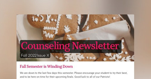 Counseling Newsletter