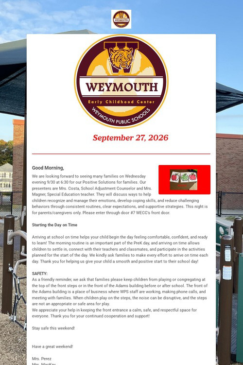 Weymouth Early Childhood Center