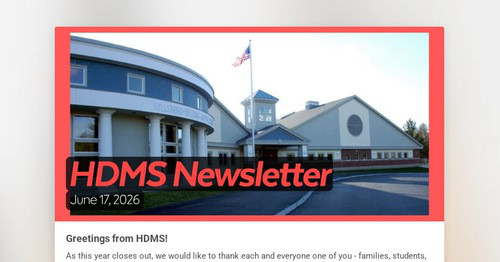 HDMS Newsletter