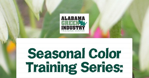 Seasonal Color Training Series: