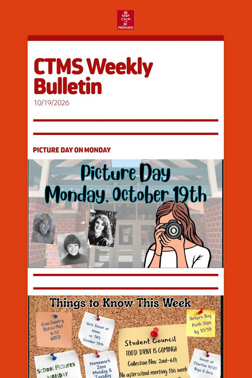 CTMS Weekly Bulletin