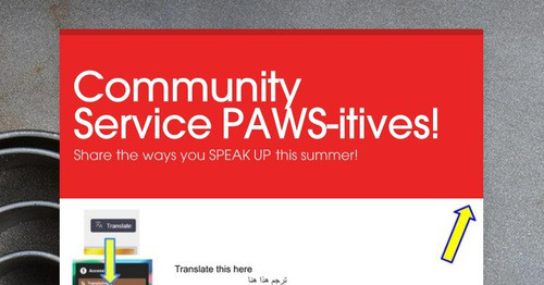Community Service PAWS-itives!