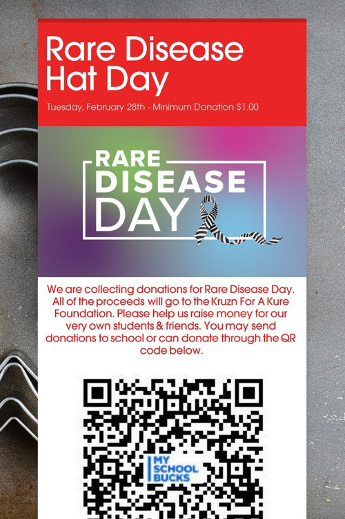 Rare Disease Hat Day