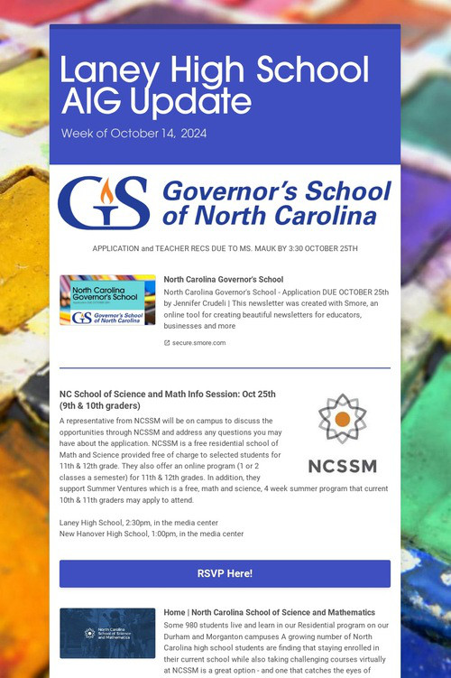 Laney High School AIG Update